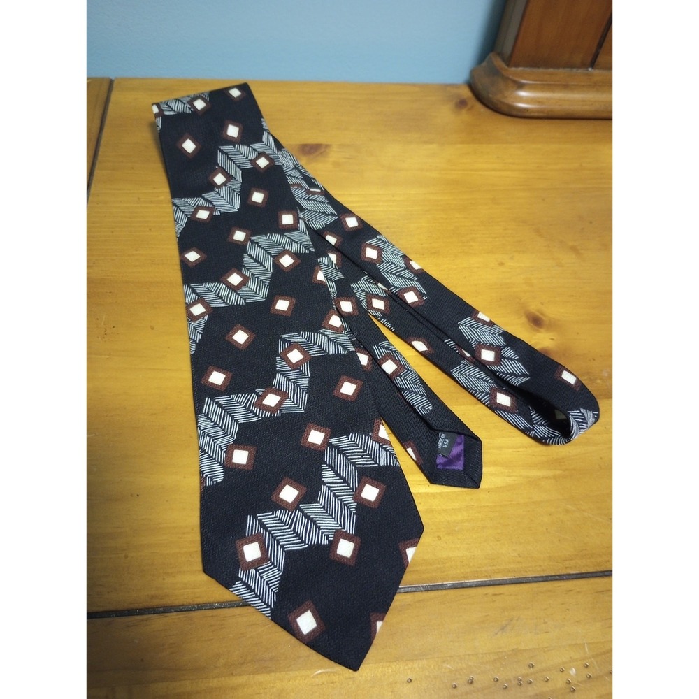 Perry Ellis Portfolio‎ Men's 100% Silk Neck Tie 58 inches long